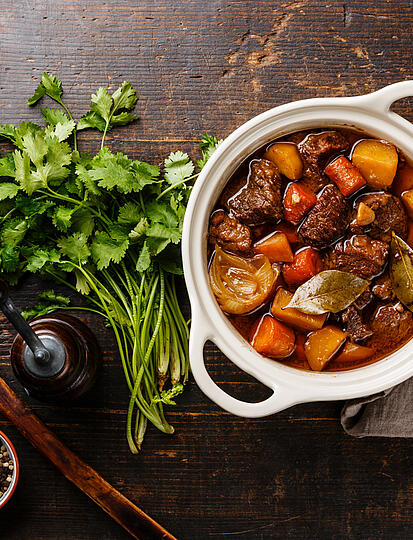 The recipe for bourguignon beef Castel Camping Château de l'Épervière campsite