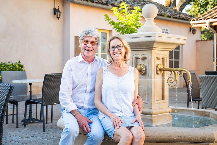 Corinne et Jean Garnier, propriétaires du camping de l'Epervière Corinne et Jean Garnier, propriétaires du camping de l'Epervière
