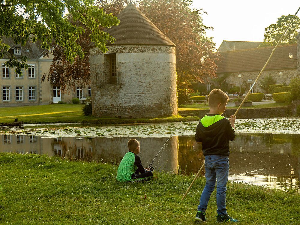 Campsite Castel Camping Château de Lez-Eaux Saint Pair sur mer Normandy 23