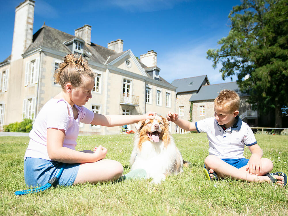 Campsite Castel Camping Château de Lez-Eaux Saint Pair sur mer Normandy 17