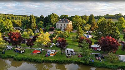 The chicken supreme with Vallée d’Auge sauce from camping Le Brévedent
